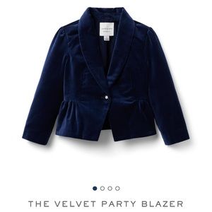 Janie and Jack velvet blazer